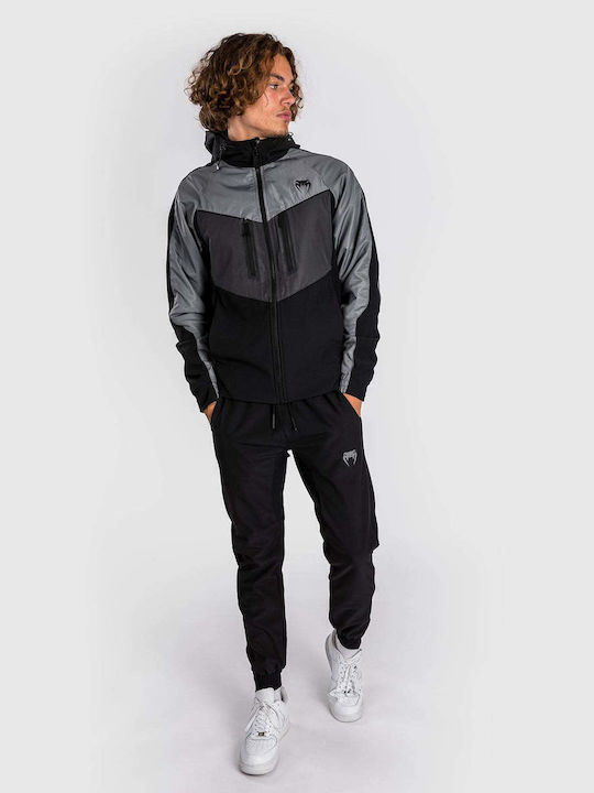 3.0  Ζακέτα με Κουκούλα Black/Grey