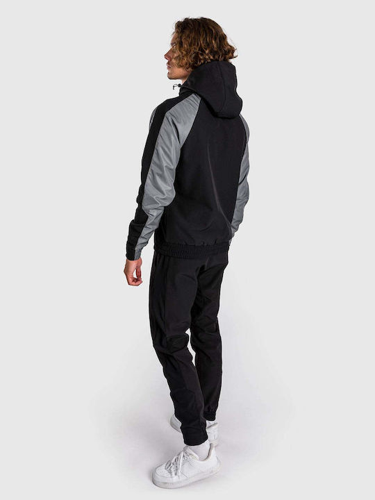 3.0  Ζακέτα με Κουκούλα Black/Grey