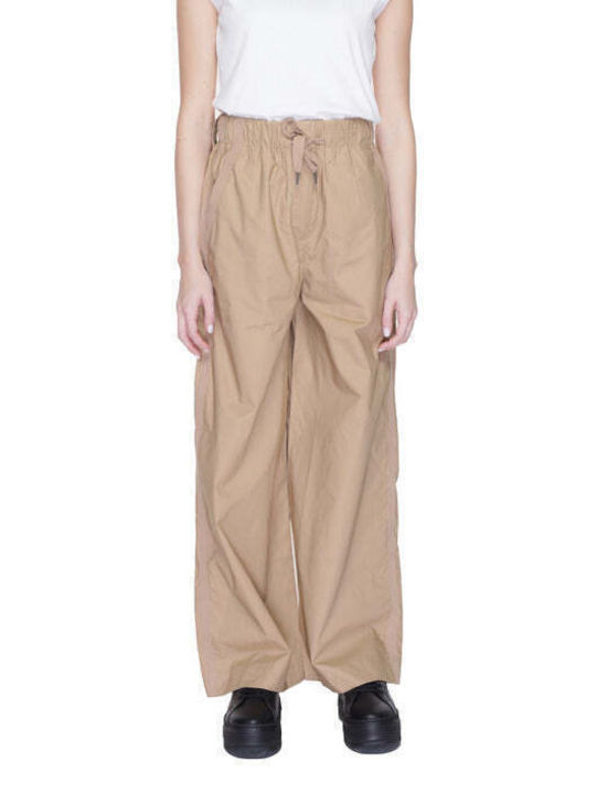 Blauer Women's Cotton Trousers Beige