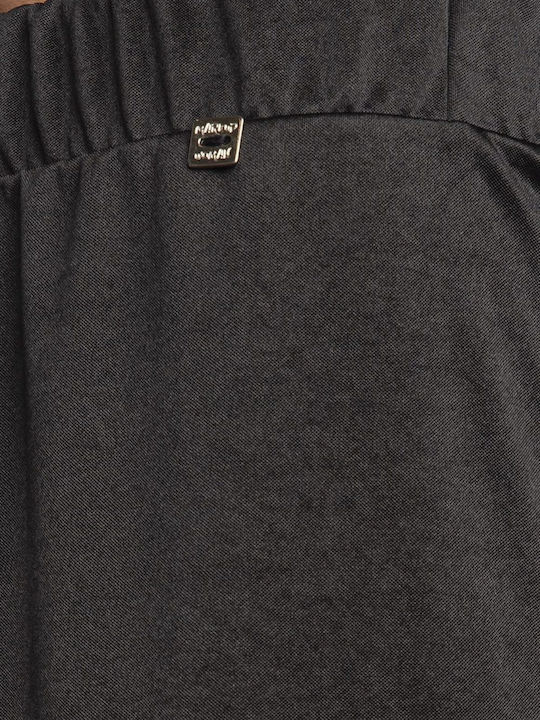 Femei Din material textil Pantaloni cu elastic Neagră