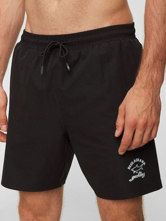 Paul & Shark Men's Swimwear Shorts Black with Patterns