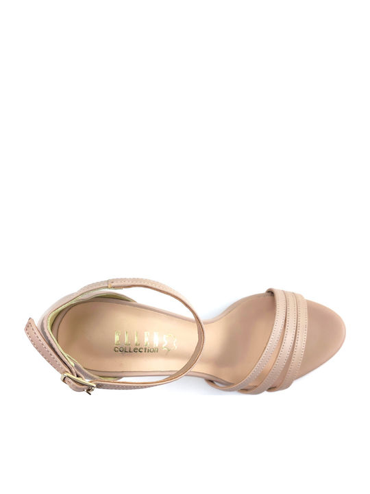 Leder Sandalen Rosa