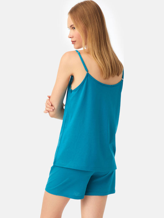Minerva Summer Women's Pyjama Set Green Lagoon