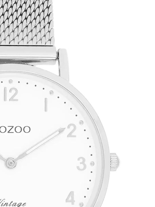 Oozoo Vintage Women's Watch with Silver Metal Bracelet