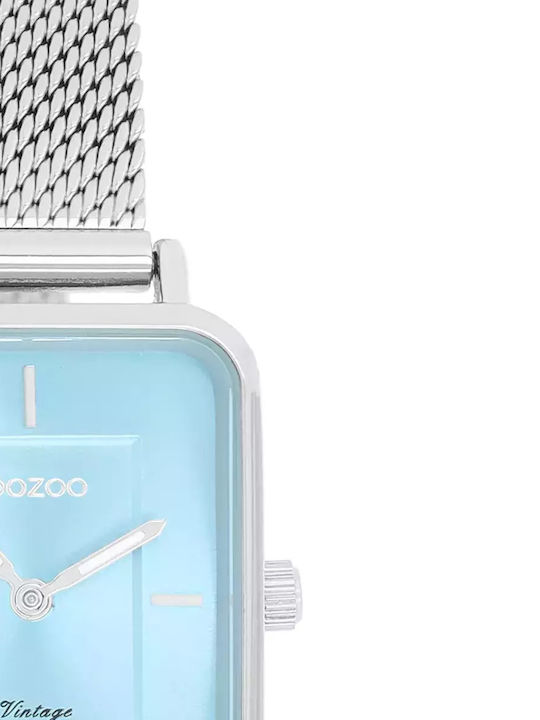 Oozoo Vintage Women's Watch with Silver Metal Bracelet