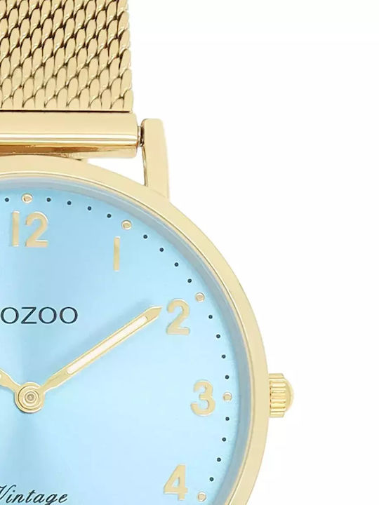Oozoo Vintage Women's Watch with Gold Metal Bracelet