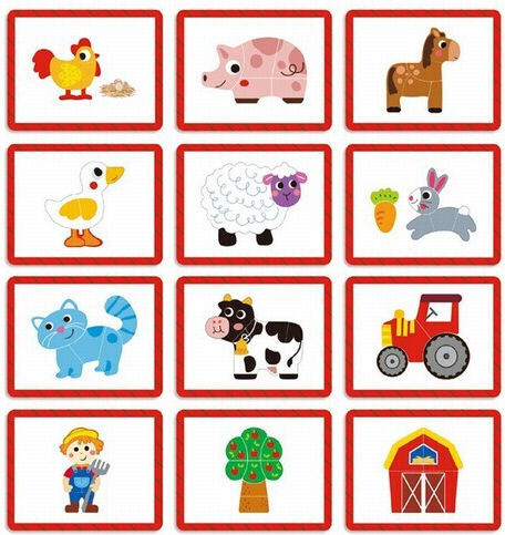 Tooky Toys Μαγνητικό Παιχνίδι Κατασκευών Φάρμα για Παιδιά 3+ Ετών