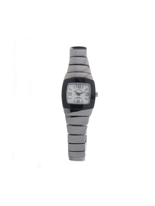 Louis Valentin Watch with Gray Metal Bracelet