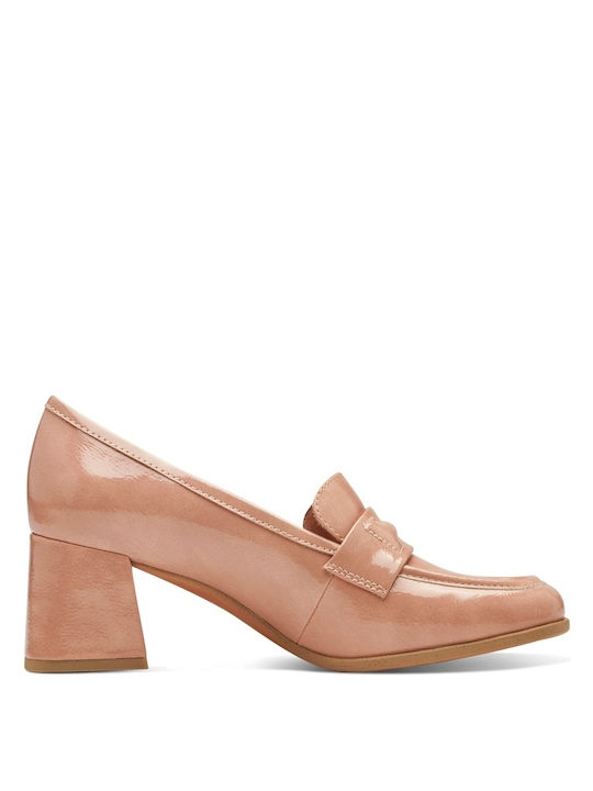 Marco Tozzi Synthetic Leather Pink Medium Heels