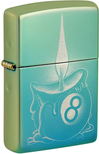 Zippo Ball Tattoo Brichetă Rezistentă La Vânt Cu Flacără În Culoare Verde