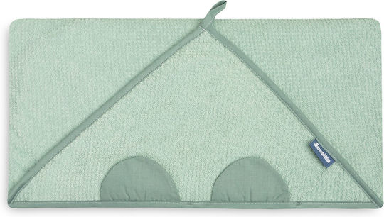 Sensillo Baby Hooded Towel with Hood Mint 100x100cm