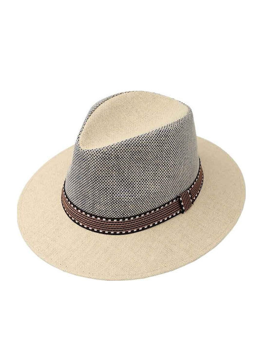 Aquablue Men's Hat Fedora White