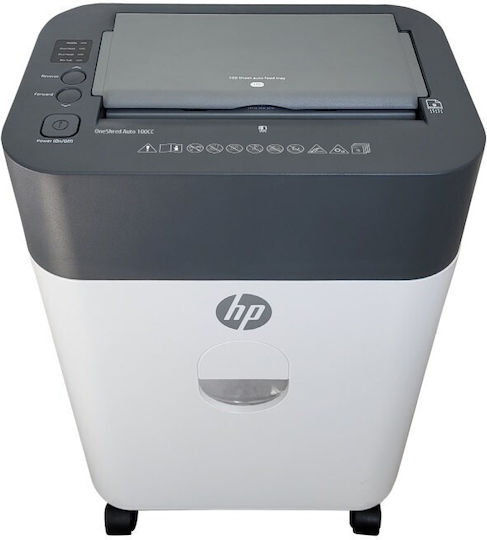 HP Καταστροφέας Εγγράφων Oneshred Cross Cut 100 Φύλλων με Κάδο 17lt