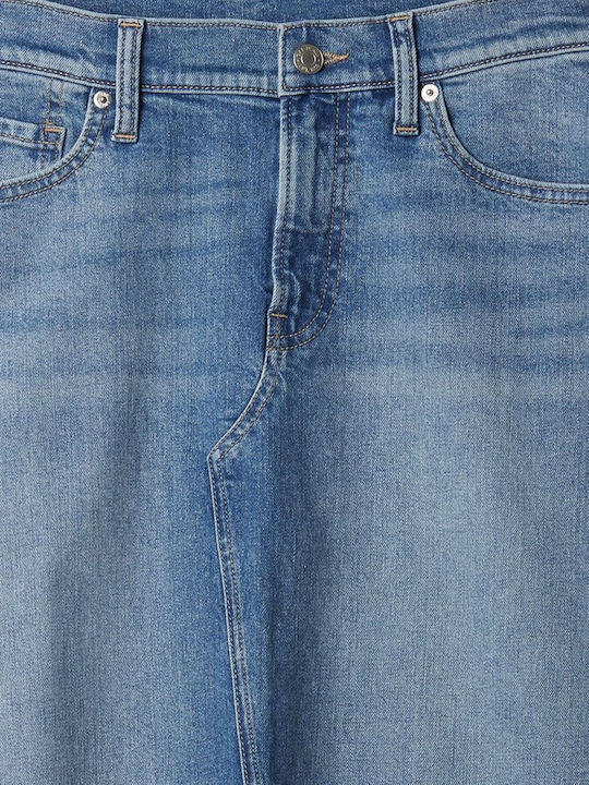 Denim Maxi Skirt Blue