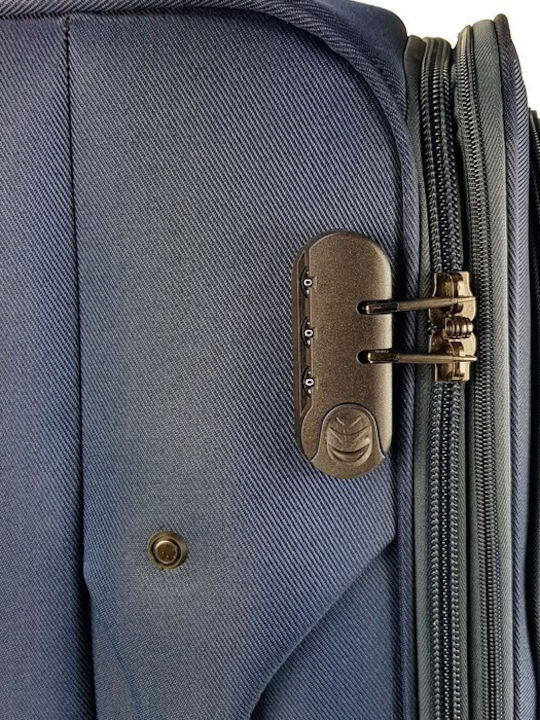 Explorer Luggage 15904 Mittlerer Reisekoffer Weichschalen Marineblau mit 4 Räder Höhe 58cm