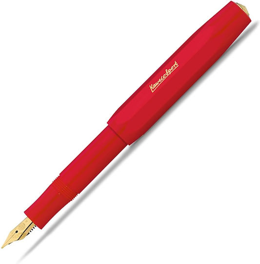 Kaweco Classic Sport Writing Pen Medium Red made of Plastic with Blue Ink