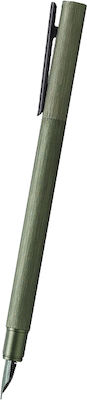 Faber-Castell Writing Pen Medium Green made of Aluminum with Green Ink