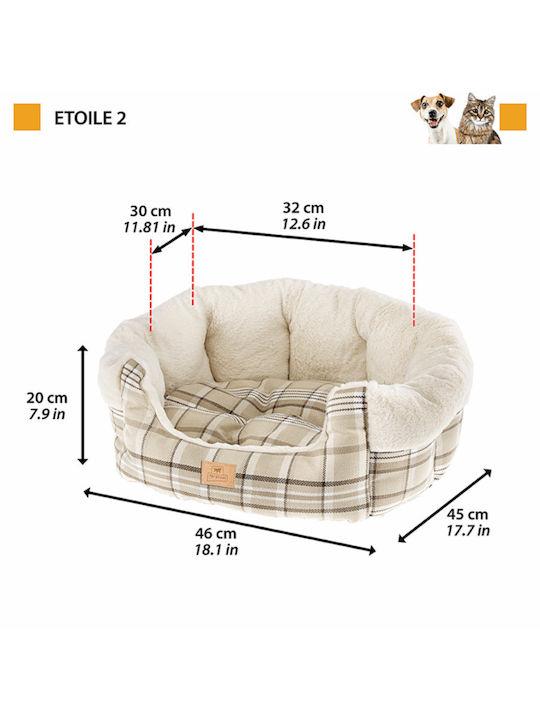 Ferplast Etoile Καναπές Σκύλου Μπλε 45x46εκ.