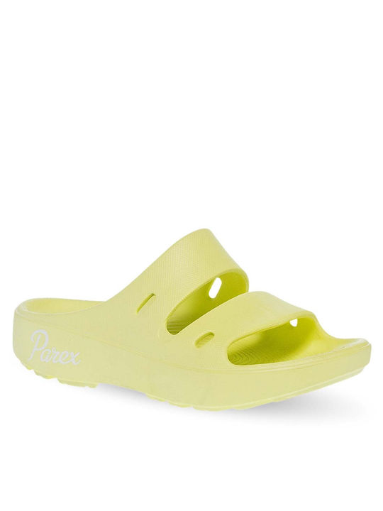 Parex Women's Platform Flip Flops Yellow