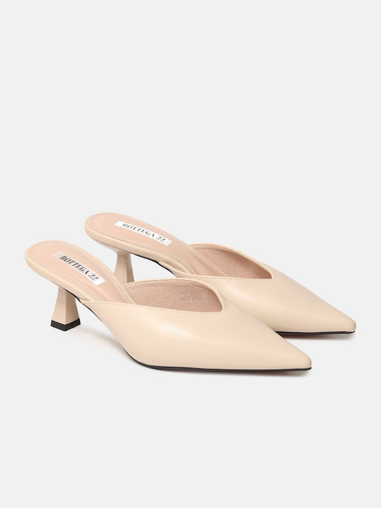 InShoes Heel Mules Beige