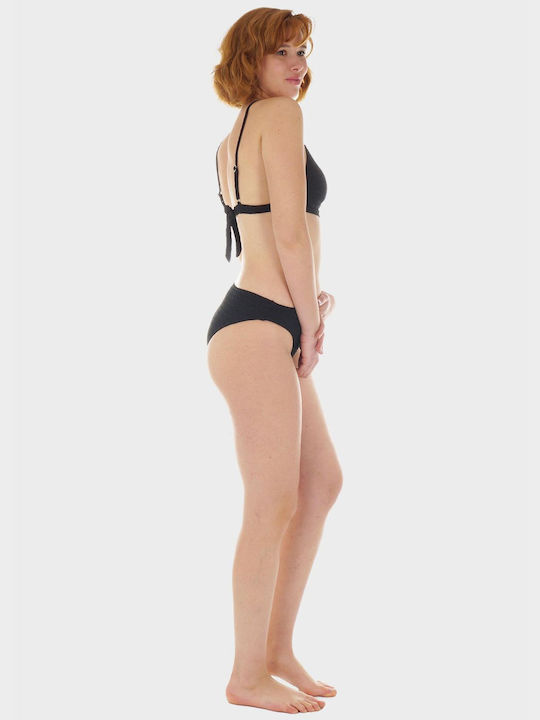 G Secret Bikini Set Triangle Top & Slip Bottom BLACK