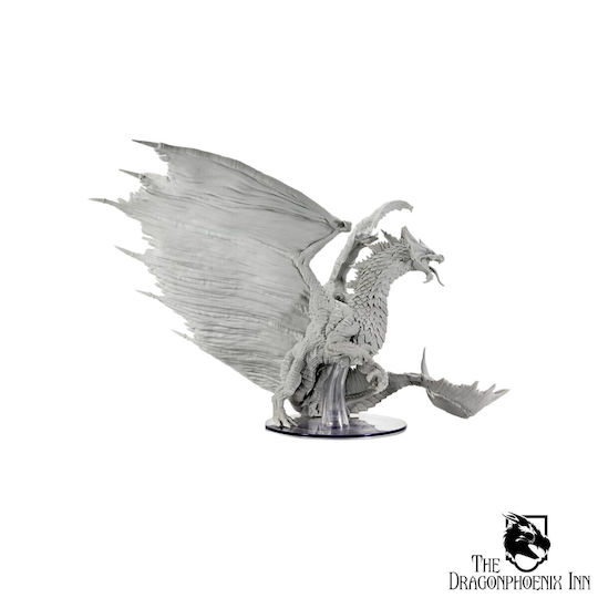 WizKids Dungeons & Dragons Figură Nevopsită Dragon Adult Din Alamă