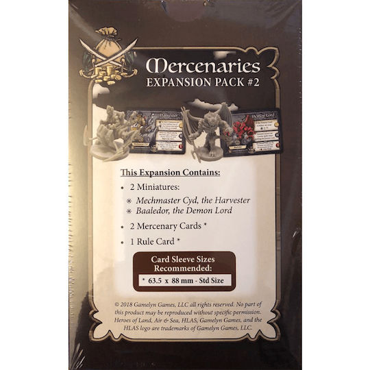 Gamelyn Heroes of Land, Air & Sea Mercenaries Expansion Pack #2 Unpainted Figures