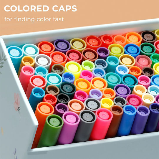 Ohuhu Maui Drawing Markers Thin Double-Tipped Set 120 Colours