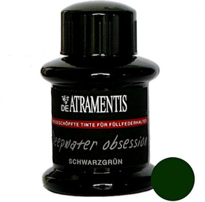 De Atramentis Ersatz-Tinte für Füller in Schwarz Farbe 45ml