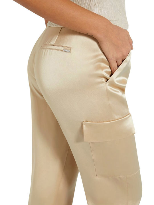 Γυναικείο Υφασμάτινο Παντελόνι Beige
