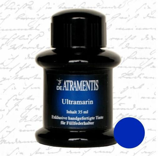 De-Atramentis De Atramentis 1047 Ultramarine Replacement Ink for Fountain Pen Blue 45ml