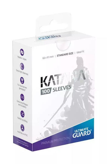 Ultimate Guard Katana Standard Card Sleeves Standard Size 100τμχ Διάφανες