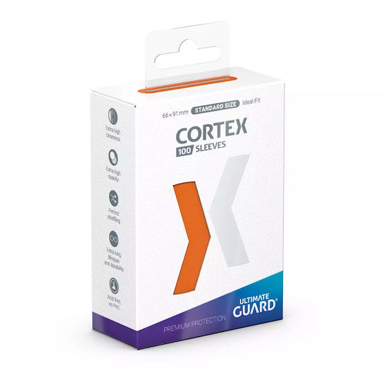 Ultimate Guard Cortex Card Sleeves Standard Size 100τμχ Πορτοκαλί
