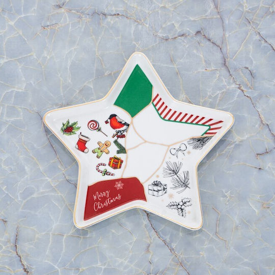 Marva Christmas Tableware Ornaments Platter with Stars Marva Christmas Tableware Ornaments Platter with Stars