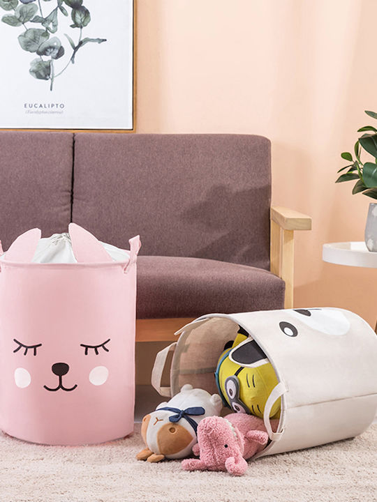 Sipo Детска кошница за играчки сгъваема Бежов 35x35x45см 1бр