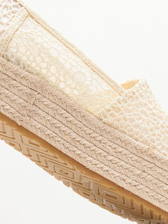 Valencia Women's Fabric Espadrilles Beige