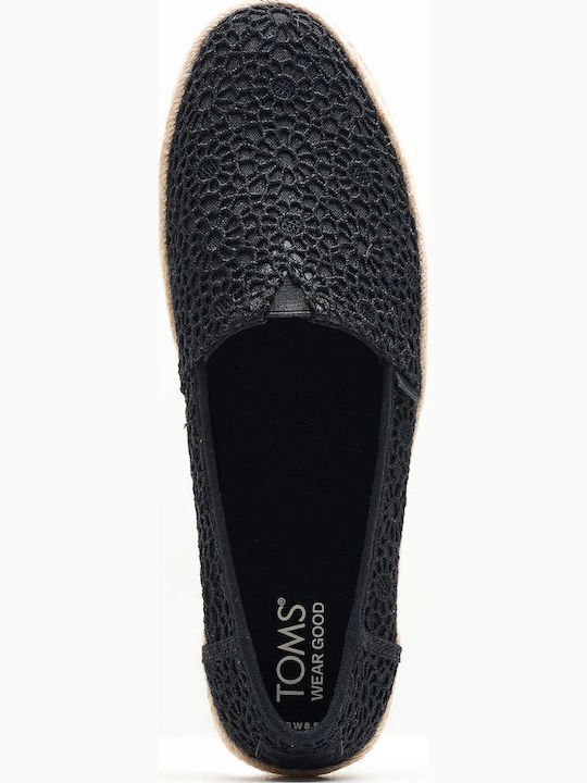 Valencia Women's Fabric Espadrilles Black