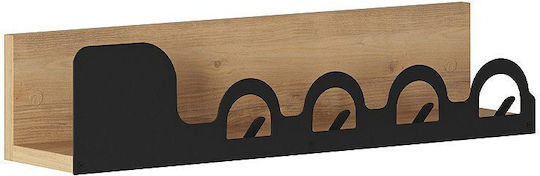 Megapap Wall Hanger Liora Wooden 4 Hooks Pink GP037-0210 63x14x14cm