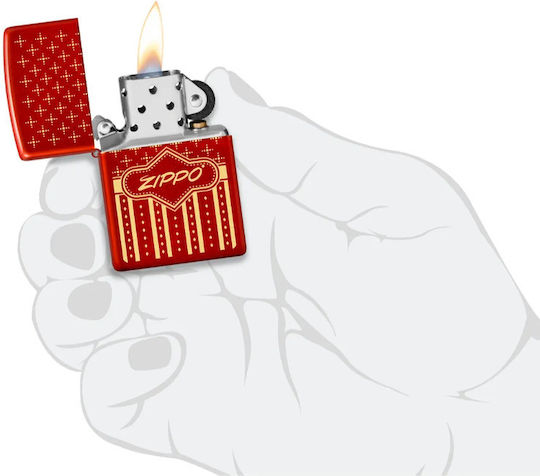 Zippo Lighter Flame in Red color