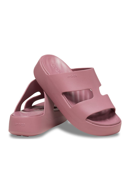 Getaway Women's Flat Sandals Sporty Flatforms in Purple Color