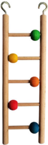 Glee Wooden Bird Cage Game Staircase 16x7.5cm