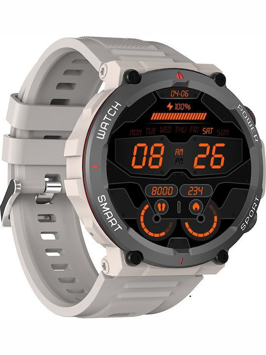 BlackView W50 47mm Smartwatch με Παλμογράφο (Γκρι)