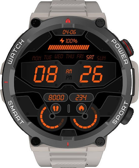 BlackView W50 47mm Smartwatch mit Pulsmesser (Gray)