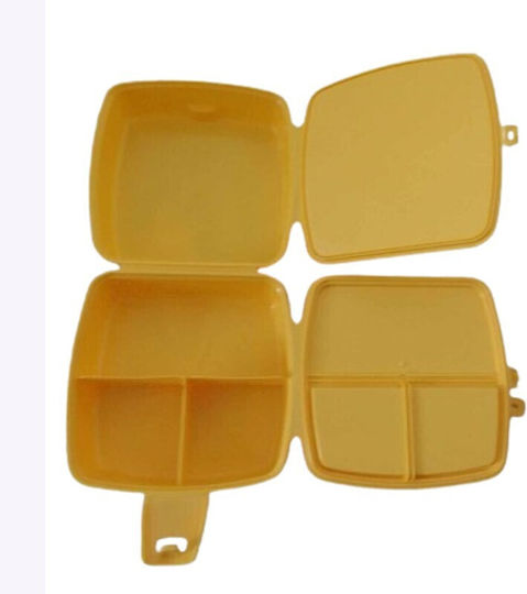 TnS Plastic Kids' Food Container Yellow x x 10cm