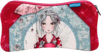 Santoro Parasol Pencil Case with 1 Compartment Light Blue