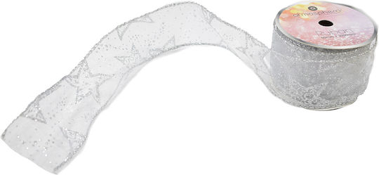 Weihnachtliche Farbband Stoff Gray 300x5cm 1Stück