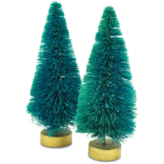Weihnachtsdekoration Baum Klassisch 11cm Grün 2Stück