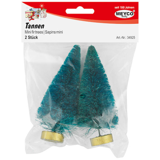 Weihnachtsdekoration Baum Klassisch 11cm Grün 2Stück