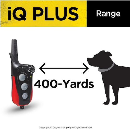 Dogtra iQ Plus Ηλεκτρικό Κολάρο Εκπαίδευσης Σκύλου με Εμβέλεια 400m