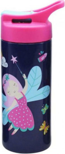 Must Team 584044 Kids Water Bottle Pirates Aluminium with Straw Light Blue 500ml